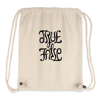 Ambigram for True/False - Stanley/Stella Recycled Gym Bag - natural - Front