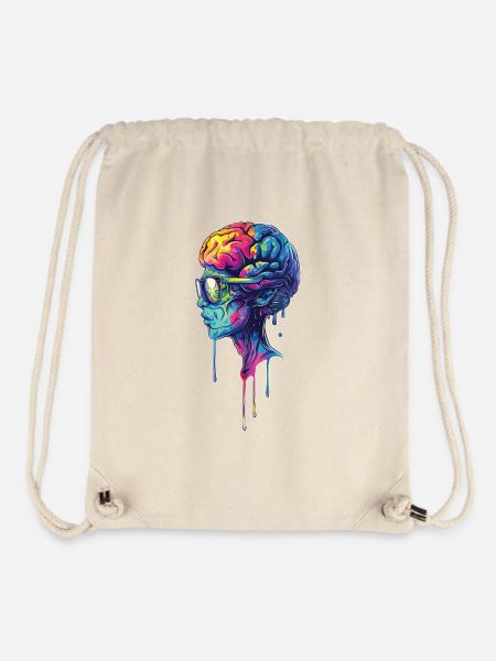 Brainiac - Stanley/Stella recycelter Gym Bag - Naturweiß