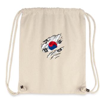 flag korea south südkorea - Stanley/Stella recycelter Gym Bag - Naturweiß - Vorne