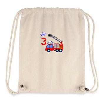 Fire engine 3 birthday children - Stanley/Stella Recycled Gym Bag - natural - Front