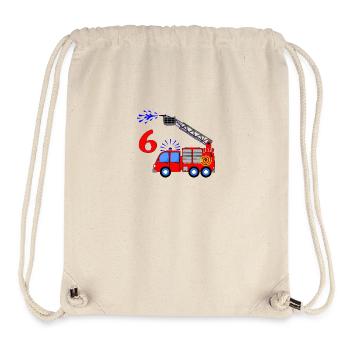 Fire engine 6 birthday children - Stanley/Stella Recycled Gym Bag - natural - Front