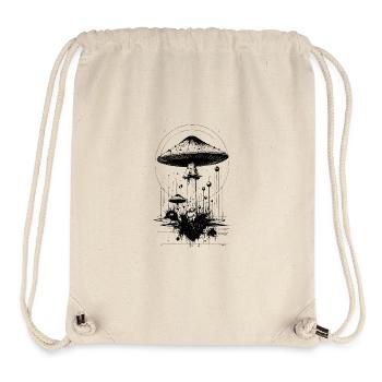 Fliegenpilz, in Geometrischen formen - Stanley/Stella recycelter Gym Bag - Naturweiß - Vorne