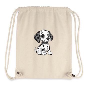 Dalmatiner Hund Comic Baby - Stanley/Stella recycelter Gym Bag - Naturweiß - Vorne