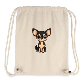 Chihuahua Hund Comic Baby - Stanley/Stella recycelter Gym Bag - Naturweiß - Vorne