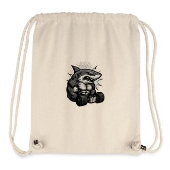 Krafttraining Haibodo Shirtdesign - Stanley/Stella recycelter Gym Bag - Naturweiß - Vorne