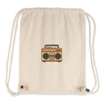 Vintage Boombox - Stanley/Stella Recycled Gym Bag - natural - Front