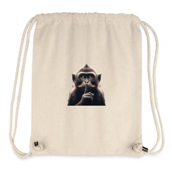A Silent Monkey - Stanley/Stella Recycled Gym Bag - natural - Front