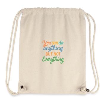 Dicton motivant : conception d’impression - Sac à cordon recyclé Stanley/Stella - blanc naturel - Devant