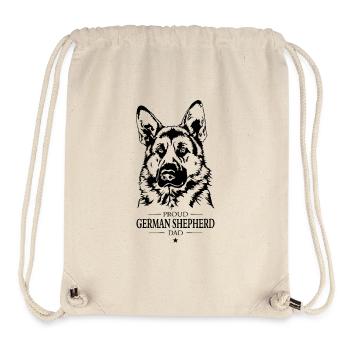 German Shepherd Dad Hunde Hund Wilsigns - Stanley/Stella recycelter Gym Bag - Naturweiß - Vorne