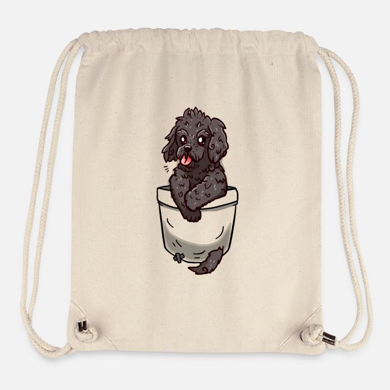 Tasche Cockapoo - Stanley/Stella recycelter Gym Bag - Naturweiß