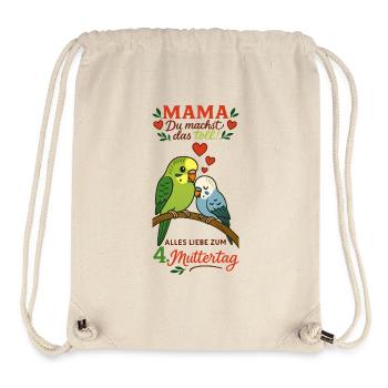4. Muttertag - Stanley/Stella recycelter Gym Bag - Naturweiß - Vorne