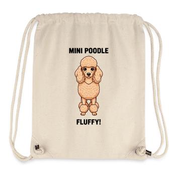 Hund Zwergpudel Pudel Flauschiger Hund - Stanley/Stella recycelter Gym Bag - Naturweiß - Vorne