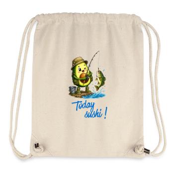 Avocado Angler Abenteuer - Stanley/Stella recycelter Gym Bag - Naturweiß - Vorne