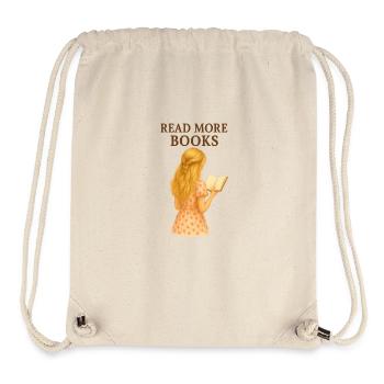 Read More Books – Illustration für Buchliebhaberin - Stanley/Stella recycelter Gym Bag - Naturweiß - Vorne