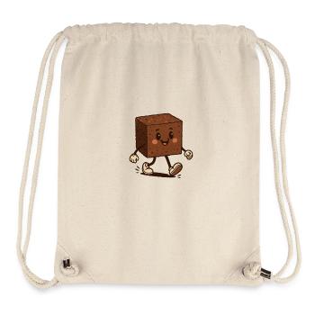Glücklicher Brownie - Stanley/Stella recycelter Gym Bag - Naturweiß - Vorne
