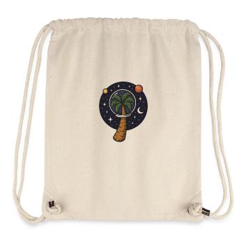 Palm tree in space - Stanley/Stella Recycled Gym Bag - natural - Front