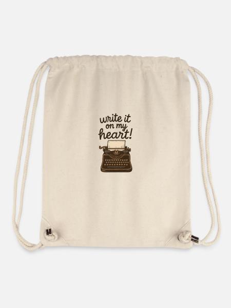 Write It On My heart - Stanley/Stella Recycled Gym Bag - natural