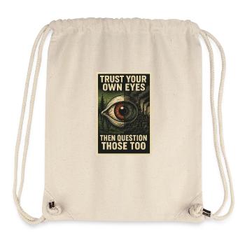 question everything! - Stanley/Stella Recycled Gym Bag - natural - Front