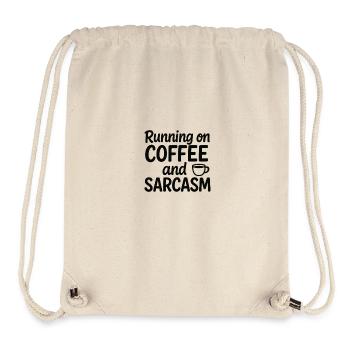 Running on Coffee and Sarcasm - Stanley/Stella Recycled Gym Bag - natural - Front