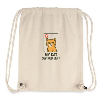 My Cat Has Left Swiped Dating App - Stanley/Stella Recycled Gym Bag - natural - Front