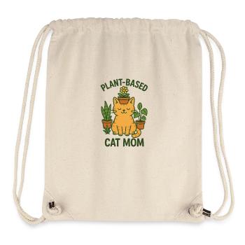 Plant Based Cat Mom - Stanley/Stella recycelter Gym Bag - Naturweiß - Vorne
