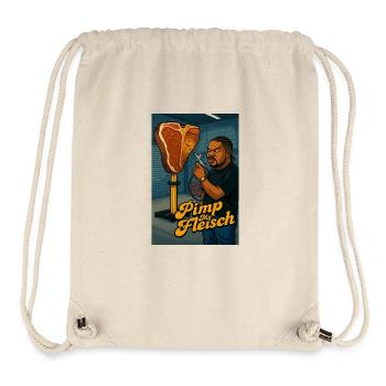 Pimp My Fleisch (BBQ-Shirt) - Stanley/Stella recycelter Gym Bag - Naturweiß - Vorne