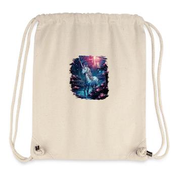 bday funky heart hippy present sayings birthday - Stanley/Stella Recycled Gym Bag - natural - Front
