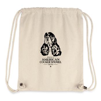 Cocker Américain Épagneul Maman Chien Chien Wilsigns - Sac à cordon recyclé Stanley/Stella - blanc naturel - Devant