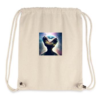 Alien artwork by Bruederchen - Stanley/Stella recycelter Gym Bag - Naturweiß - Vorne
