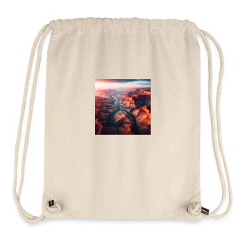 Fluss Landschaft - Stanley/Stella recycelter Gym Bag - Naturweiß - Vorne