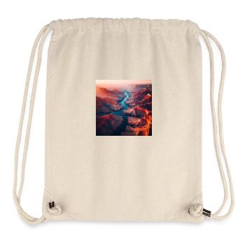 Fluss Landschaft - Stanley/Stella recycelter Gym Bag - Naturweiß - Vorne