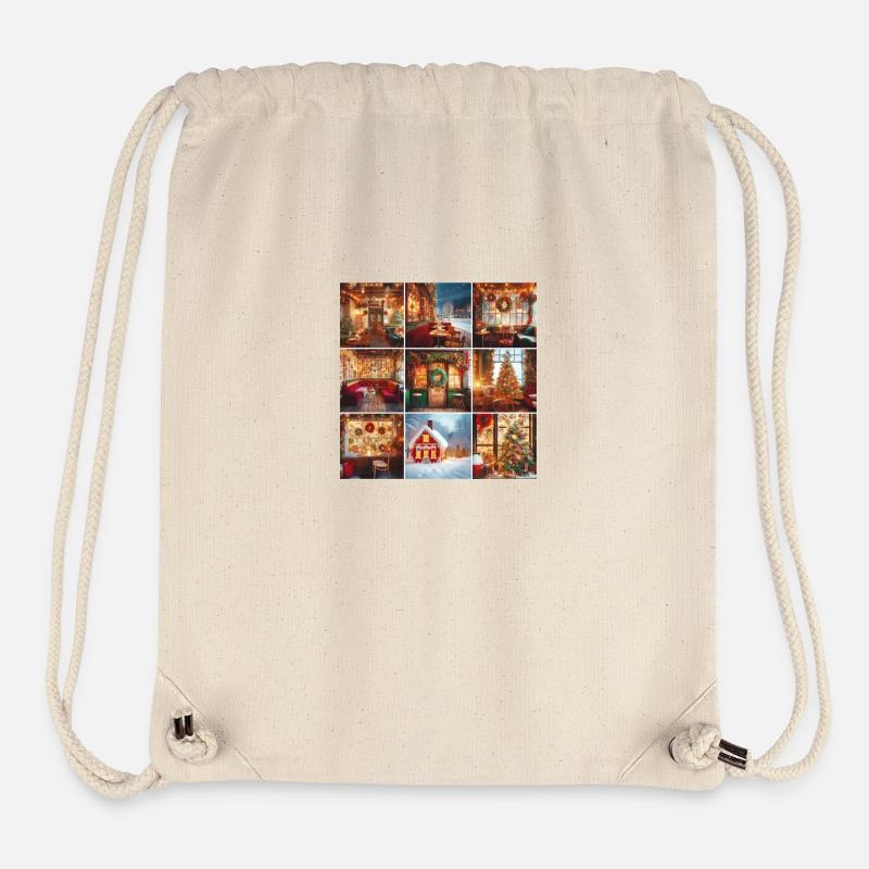 Winter Café - Stanley/Stella recycelter Gym Bag - Naturweiß