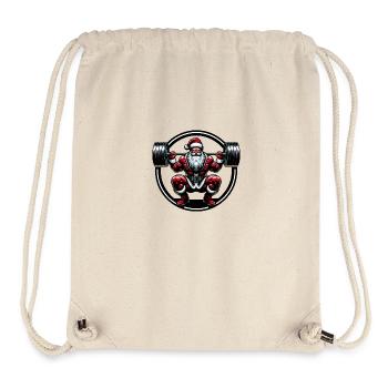 Squats Santa - Stanley/Stella Recycled Gym Bag - natural - Front