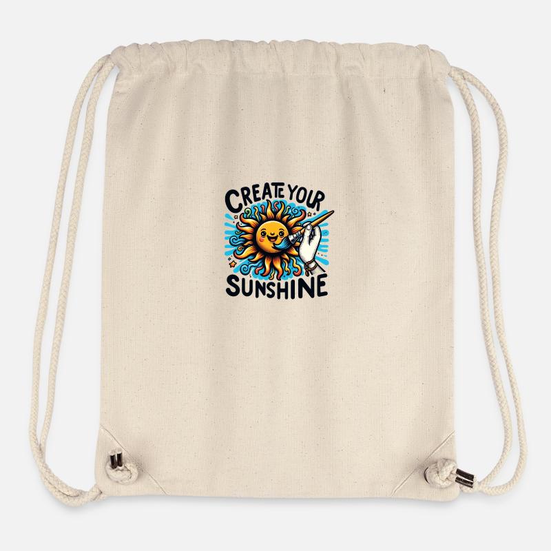 Create Your Sunshine - Stanley/Stella Recycled Gym Bag - natural