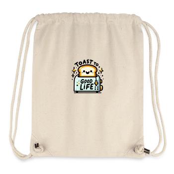 Toast to good Life - Stanley/Stella recycelter Gym Bag - Naturweiß - Vorne