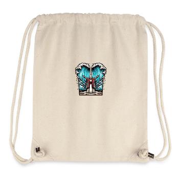 Moses teilt das Meer. - Stanley/Stella recycelter Gym Bag - Naturweiß - Vorne