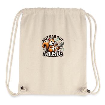Nuts about Music - Stanley/Stella Recycled Gym Bag - natural - Front