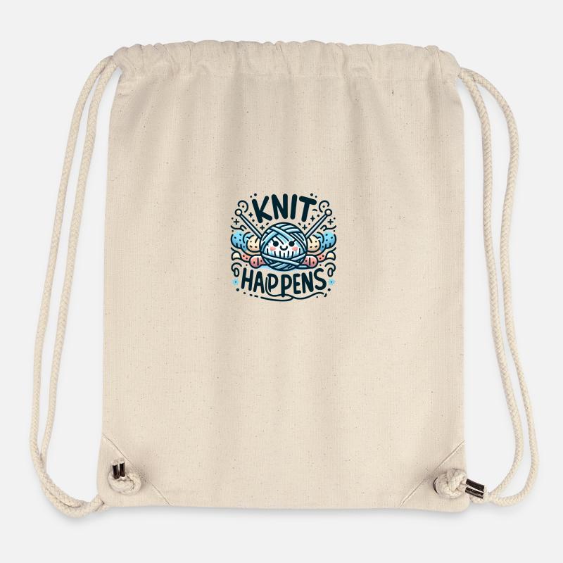 Le tricot arrive - Sac à cordon recyclé Stanley/Stella - blanc naturel