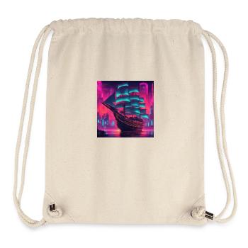 Sailing ship - Stanley/Stella Recycled Gym Bag - natural - Front