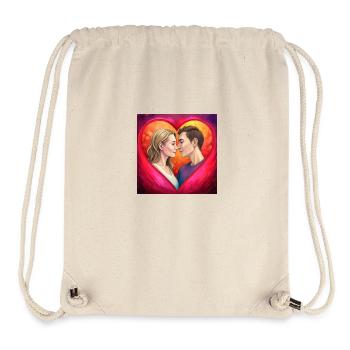 amour real - Stanley/Stella recycelter Gym Bag - Naturweiß - Vorne