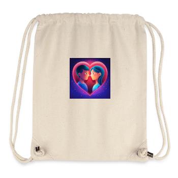 Liebe - Stanley/Stella recycelter Gym Bag - Naturweiß - Vorne