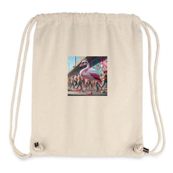 Flamingo Walk - Stanley/Stella recycelter Gym Bag - Naturweiß - Vorne