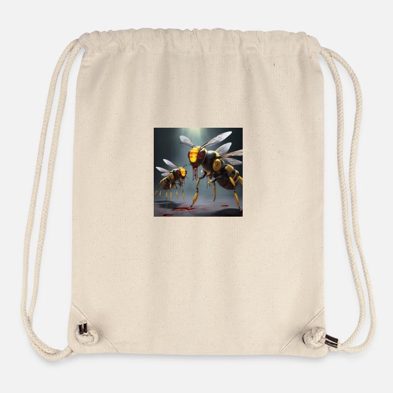 Abeilles vampires - Sac à cordon recyclé Stanley/Stella - blanc naturel