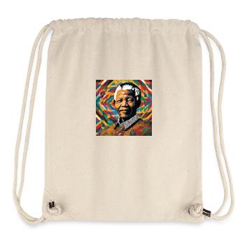 L'Héritage de Mandela : Un Legacy en Couleurs - Sac à cordon recyclé Stanley/Stella - blanc naturel - Devant
