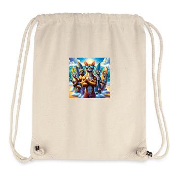 Gato Loco Cat Gang CatDudes Surf CoolCats Surf - Stanley/Stella Recycled Gym Bag - natural - Front