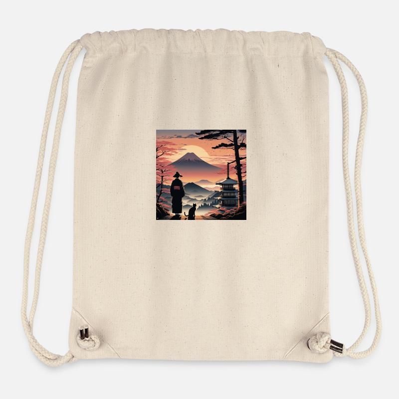 Rêves du Japon - Sac à cordon recyclé Stanley/Stella - blanc naturel
