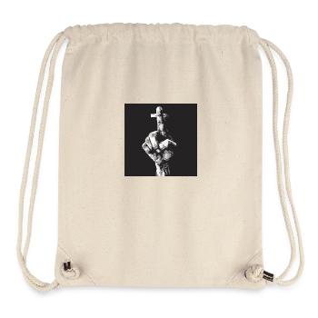 Cross finger - Stanley/Stella Recycled Gym Bag - natural - Front