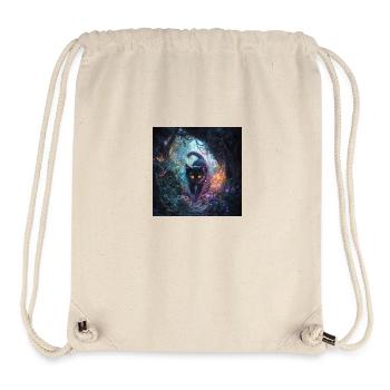FANTASY Forest Cat 4 - Stanley/Stella recycelter Gym Bag - Naturweiß - Vorne