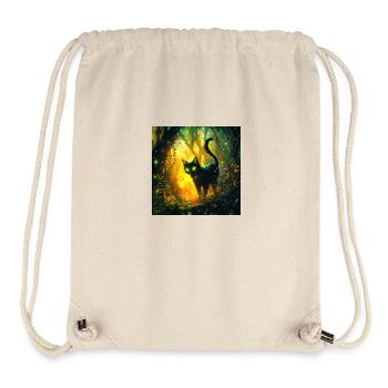 FANTASY Forest Cat 6 - Stanley/Stella recycelter Gym Bag - Naturweiß - Vorne