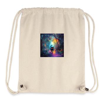 FANTASY Forest Cat 5 - Stanley/Stella recycelter Gym Bag - Naturweiß - Vorne